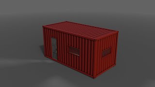 PBR Container House CA 20ft V1