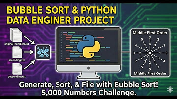 Bubble Sort from Scratch Python Data Engineering Challenge 5000 Numbers