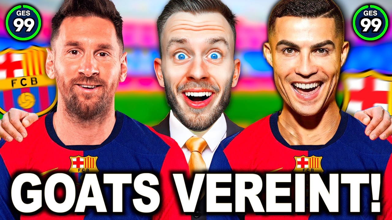 Ich habe die GOATs CR7 & MESSI zu Teamkollegen gemacht! 🐐🏆 (siuuu!)