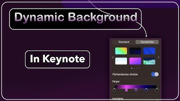 Dynamic Background in Keynote