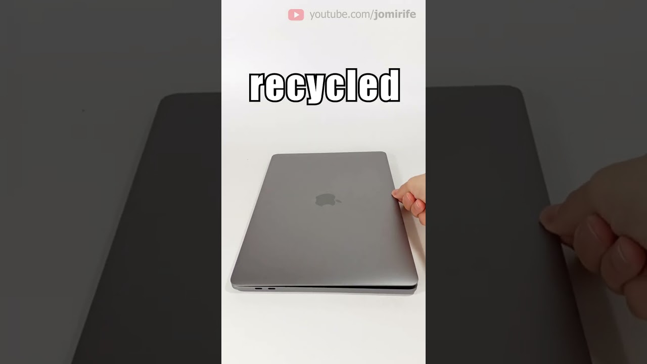 The Apple Macbook Pro chassis is made from 100% recycled aluminum (Sustainability is important)