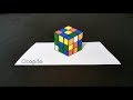 Belajar Cara Menggambar Rubik 3D Sangat Mudah