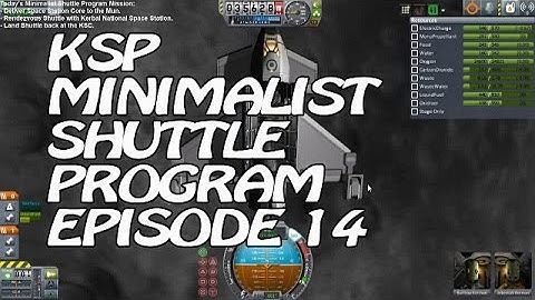 Kerbal Space Program Minimalist Shuttle Program Episode 14 - Shuttle Trip to the Mun