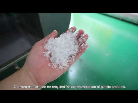 Machine de recyclage de bouteilles en PET, Broyage de bouteille de PET