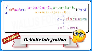 Definite Integration Class 12 | Wallis Formula | #maths