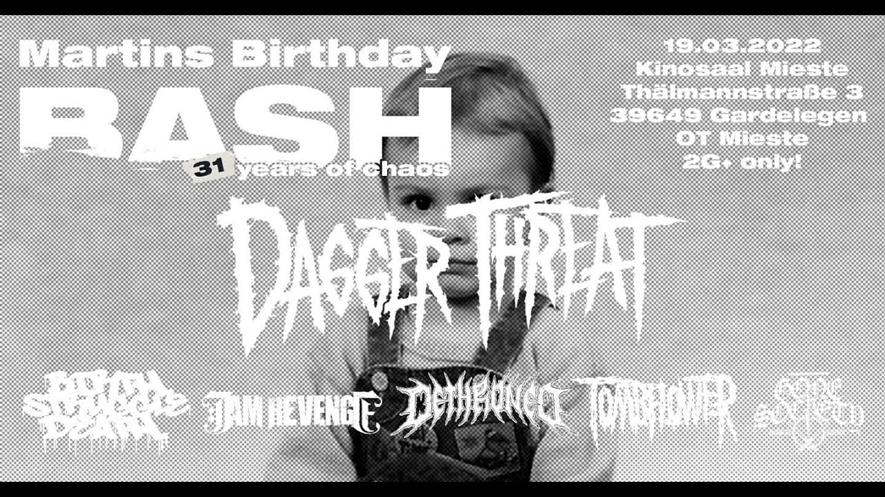 Dagger Threat live at Martins Birthday Bash