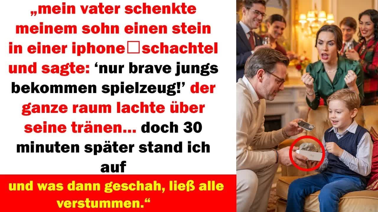 mein vater schenkte meinem sohn einen stein – 30 minuten später war der ganze raum still