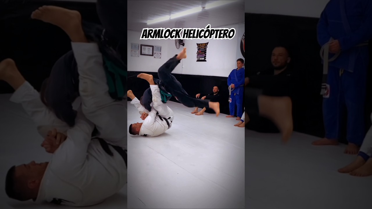 Armlock helicóptero, uma das técnicas mais bonitas do jiu-jitsu.           
