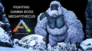ARK Survival Evolved, Gamma Boss Megapithecus battle.