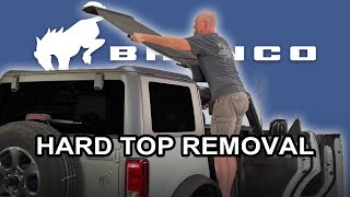 HOW TO REMOVE Factory Hard Top | 2021+ Ford Bronco 4dr