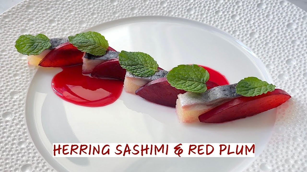 Herring Sashimi (Nishin) and Plum Appetizer Easy & Delicious Recipe