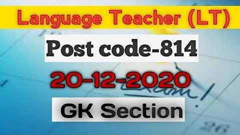 Hpsssb Language Teacher (LT)||Post code-814||GK section fully solved 🔥🔥