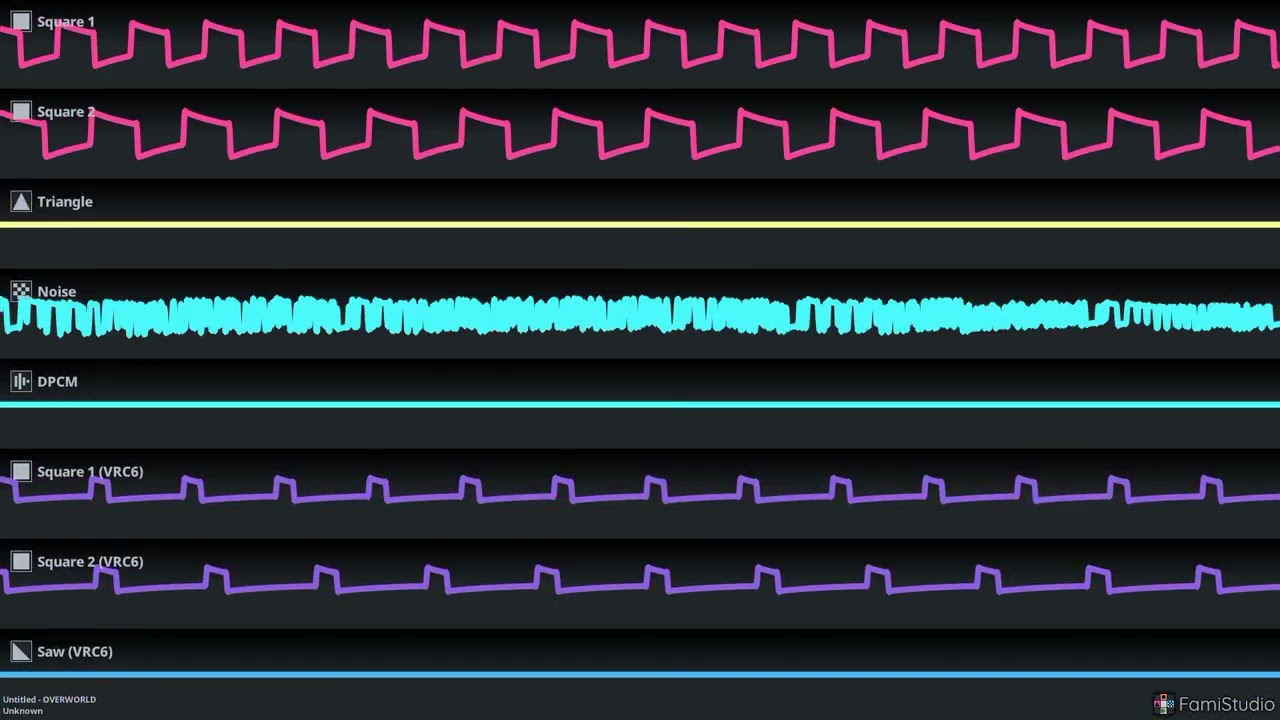 Super mario bros overworld VRC6 remake