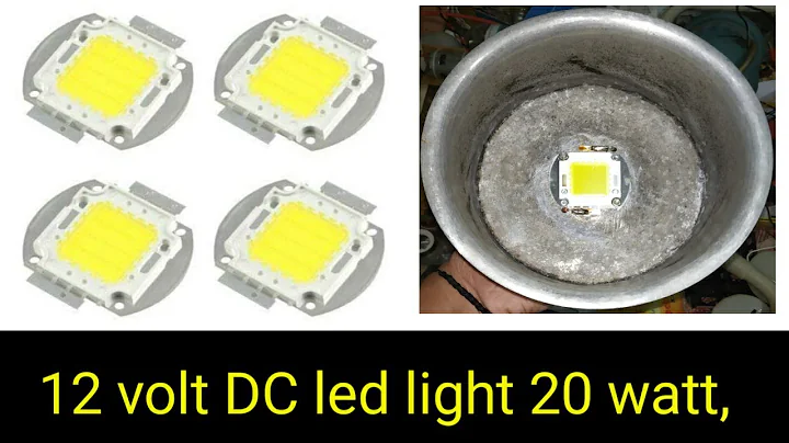 12 volt DC LED Light 20 watt | Hindi | Mohitsagar