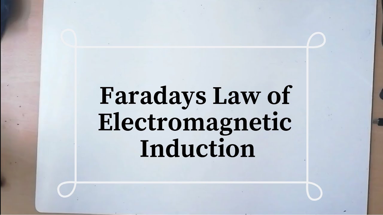 Faradays Law of Electromagnetic Induction - YouTube