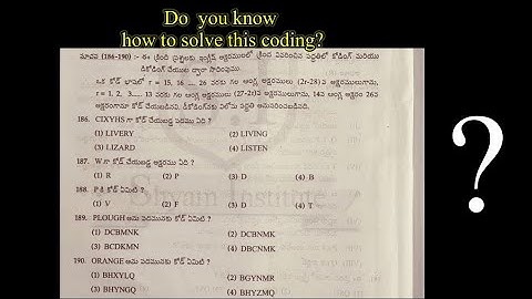 Coding decoding problem #reasoning #competitiveexams