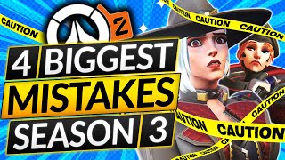 4 HUGE MISTAKES EVERYONE MAKES in RANKED - STOP to Start Climbing! - Overwatch 2 Guide