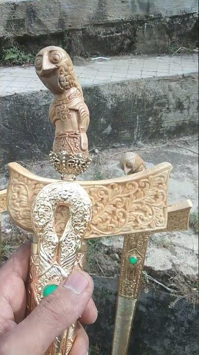 keris motif lampung kayu kemuning