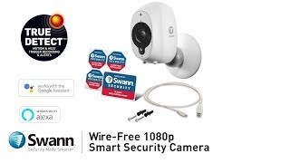 Swann Smart Security Camera Product Overview - Wire-free 1080p Full HD audio battery outdoor Wealth