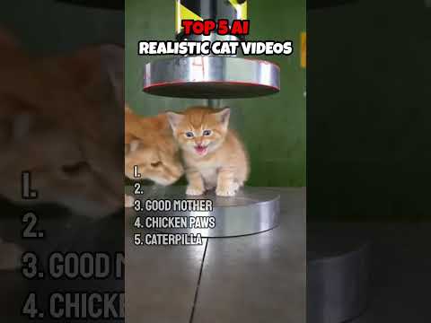 TOP 5 AI Realistic Cat Videos Sora Funny Ai