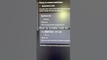 How to enable chat on Roblox on pc