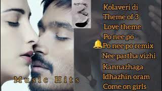 3 Movie Songs/ Dhanush, Shruthi Hassan / Anirudh Music #dhanush #tamilsong #anirudh