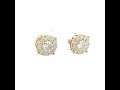 Video: 10Kt Gold Earrings With Moissanite Ctw 1.80