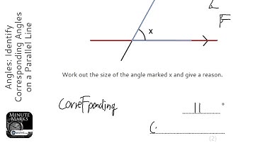 Angles: Identify Corresponding Angles on a Parallel Line (Grade 3) - OnMaths GCSE Maths Revision