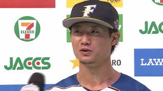 2018年8月8日 北海道日本ハム・西川選手ヒーローインタビュー