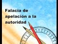 Falacia de apelación a la autoridad