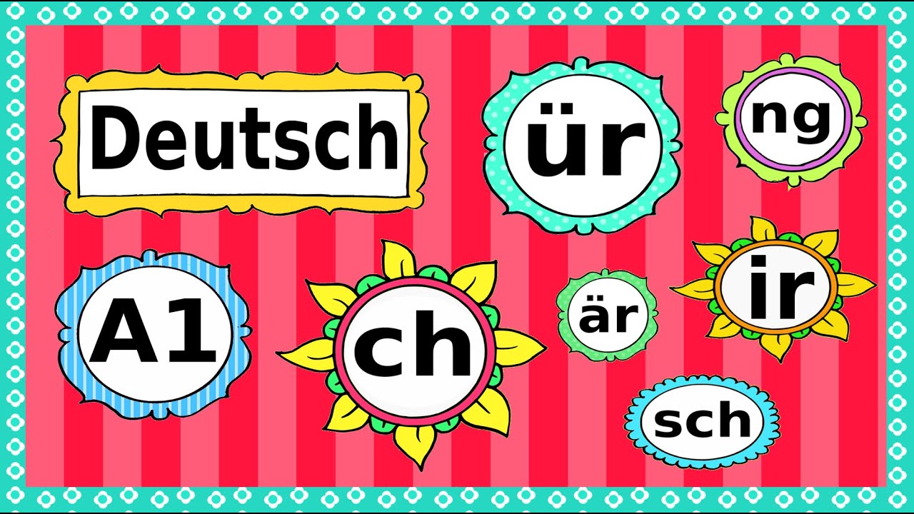 New Update Deutsch A1: Phonetik / Aussprache / German lesson: phonetics / letter combinations