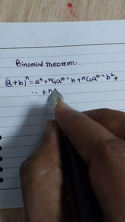 BINOMIAL THEOREM #math