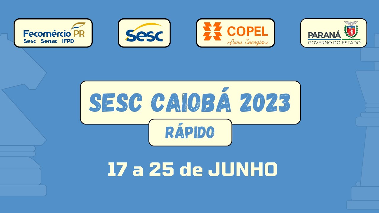 Inscrições abertas para VI Torneio de Xadrez Sesc Caiobá - Sesc