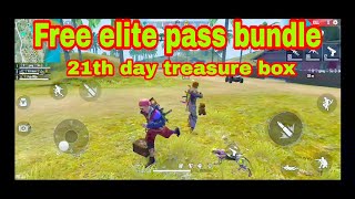 Free Elite Pass Bundle 21Th Day Treasure Box