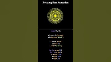 Create a Rotating Star in Just 10 Seconds Using Python! 😎💻