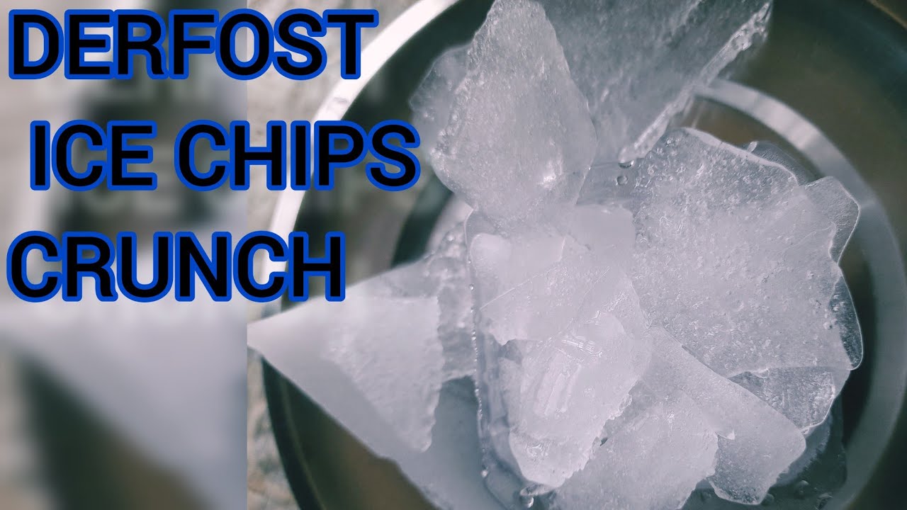 ASMRFREEZER FROST CHIPS EATING/VERY CRISPY AND CRUNCHY DEFROST ICE