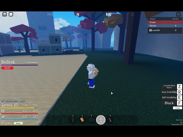 ROBLOX  One Piece Open Seas - รีวิว Suke Suke no mi ผลล่องหนสุดงง!! 