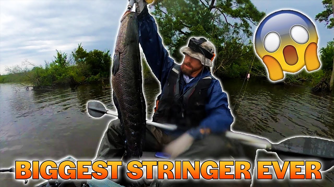 18-POUND SNAKEHEAD, 1ST PLACE WIN, 158-INCH 5-FISH STRINGER; HIGH