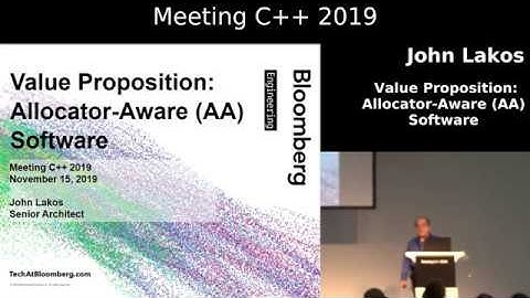 Value Proposition: Allocator Aware Software - John Lakos - Meeting C++ 2019