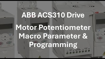 ABB ACS310 drive motor potentiometer macro parameter & programming in english