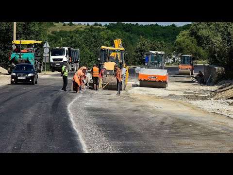 В КРЫМУ ДЕЛАЮТ ДОРОГИ! Началась масштабная реконструкция трассы автодороги Симферополь Алушта Ялта.