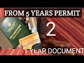 Why 5 years documents to 1 year document..(Permesso di soggiorno) and 6 months permesso di soggiorno