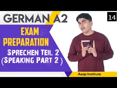 Goethe A2 Speaking Exam | How To Pass German A2 Speaking Exam Part 2 | Sprechen Teil 2