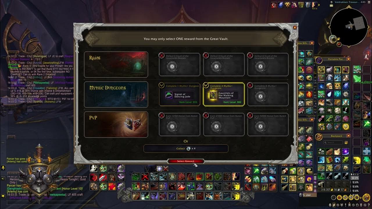 Warrior Season 1 Great Vault Loot 10.0 Dragonflight Mythic+ YouTube