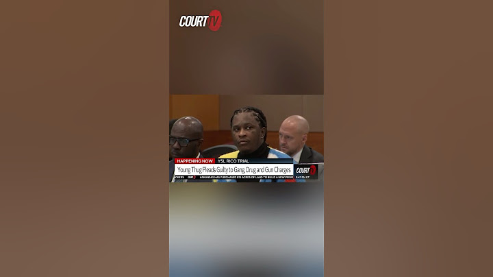 #BREAKING: #YoungThug pleads GUILTY to gang, drug, and gun charges in the YSL RICO Trial.