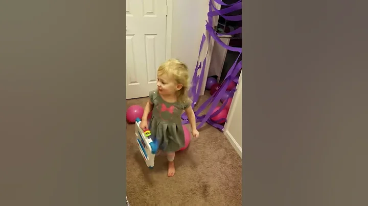 Sweetest 3yr old birthday surprise reaction!