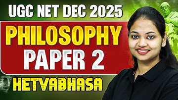 UGC NET Philosophy | UGC NET Philosophy Paper 2 Hetvabhasa By Tejasvi Mam