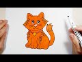 How to draw a kitten