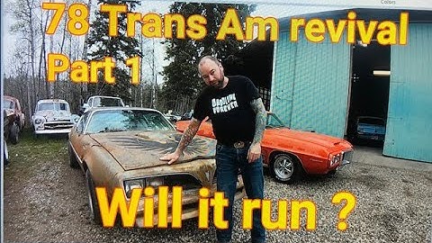 78 Trans Am revival part 1