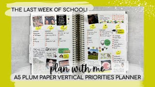 PLAN WITH ME | planning out my busy last week of school in my PP vertical priorities! | may 15-21
